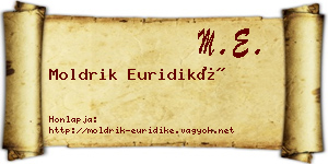 Moldrik Euridiké névjegykártya